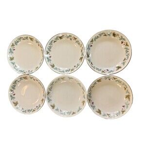 6 Fine China of Japan Vintage Fruit Dessert Bowls 5 ½" 6701